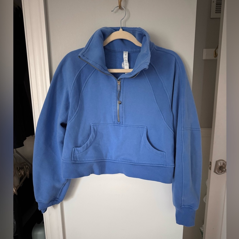 RARE Lululemon Scuba Oversized Half-Zip Hoodie – XS/S – Periwinkle Blue